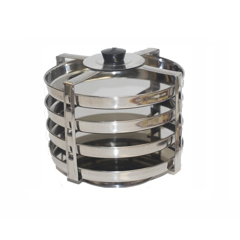 Tabakh DIP-104 Food Container Stackable Stainless Steel Pressure Cooker Steamer Insert Stand - For Instant Pot 6qt & 8qt