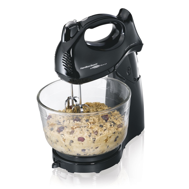 Hamilton Beach 64698 Power Deluxe Hand/Stand Mixer Black
