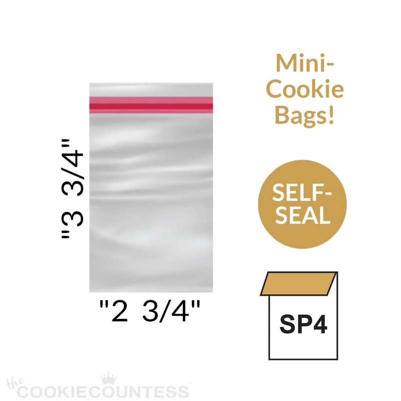 Clear Lip & Tape Bags 2 3/4" x 3 3/4" - pack of 100