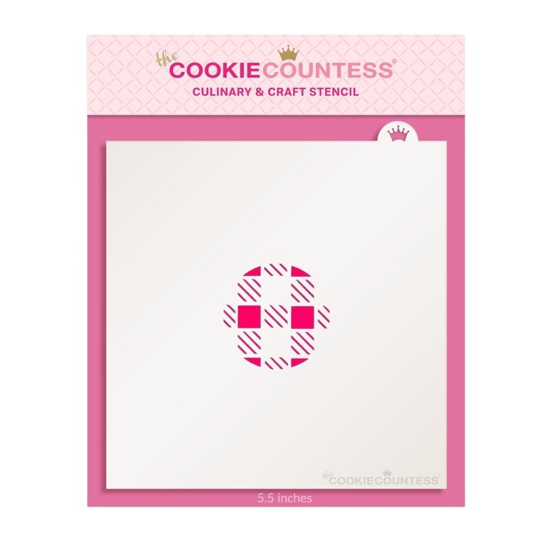 Macaron / Mini Stencil - Buffalo Plaid