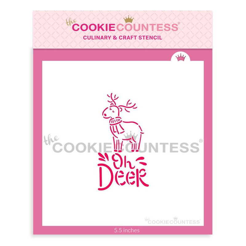 Oh Deer with a Scarf PYO Stencil