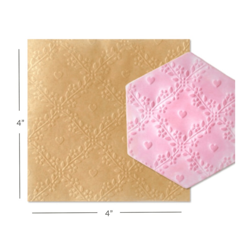 Parchment Texture Sheets - Heart Lattice