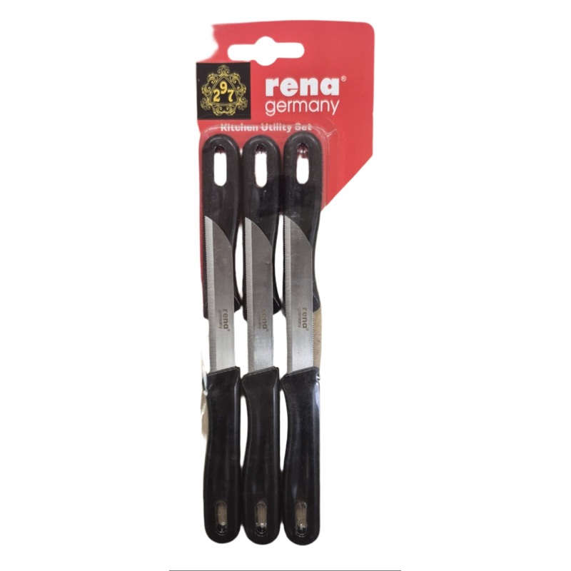 Rena Germany Kitchen Knife 90mm Serrated - Set of 6
