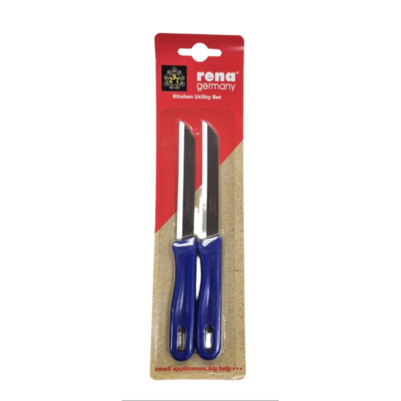 Rena Germany Kitchen Utility Knife 110mm Serrated  - Set of 2