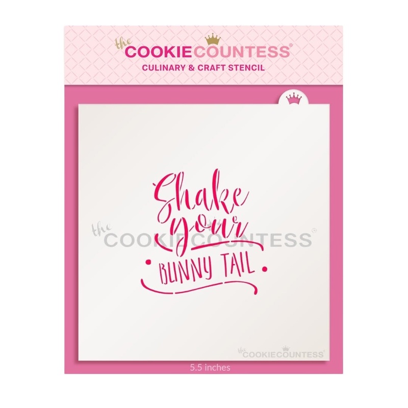 Shake your Bunny Tail Stencil