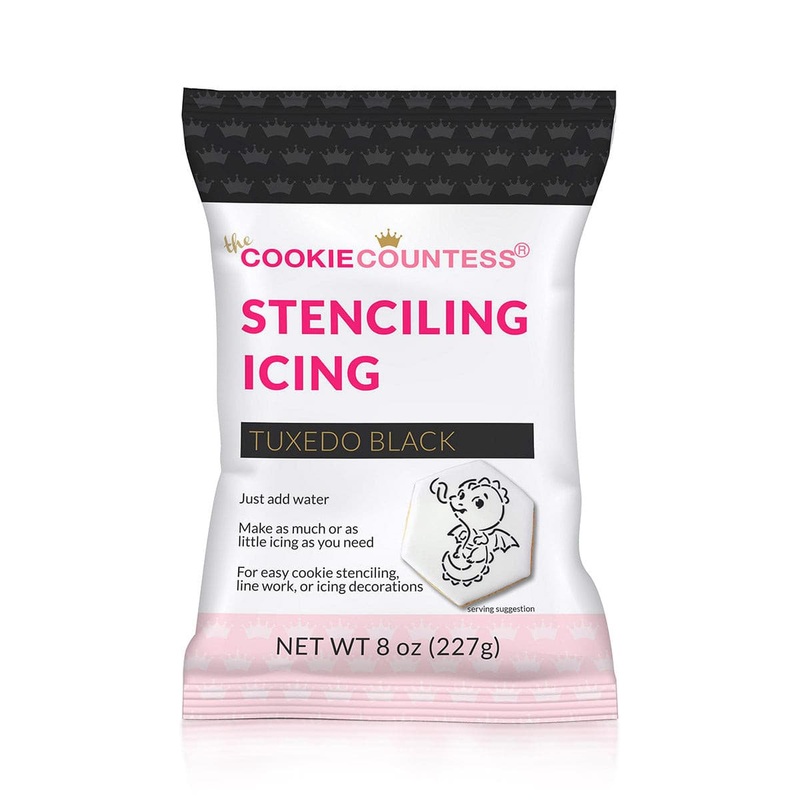 Stenciling Royal Icing Mix - Tuxedo Black