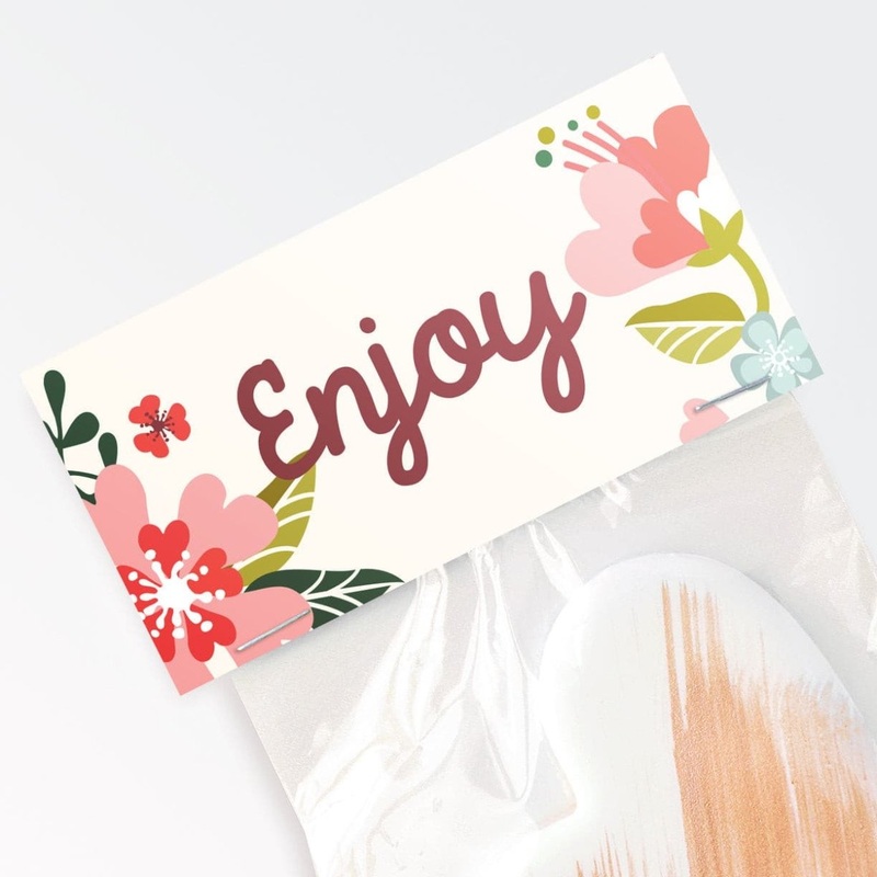 Bag Topper 4" - Everyday Florals Enjoy