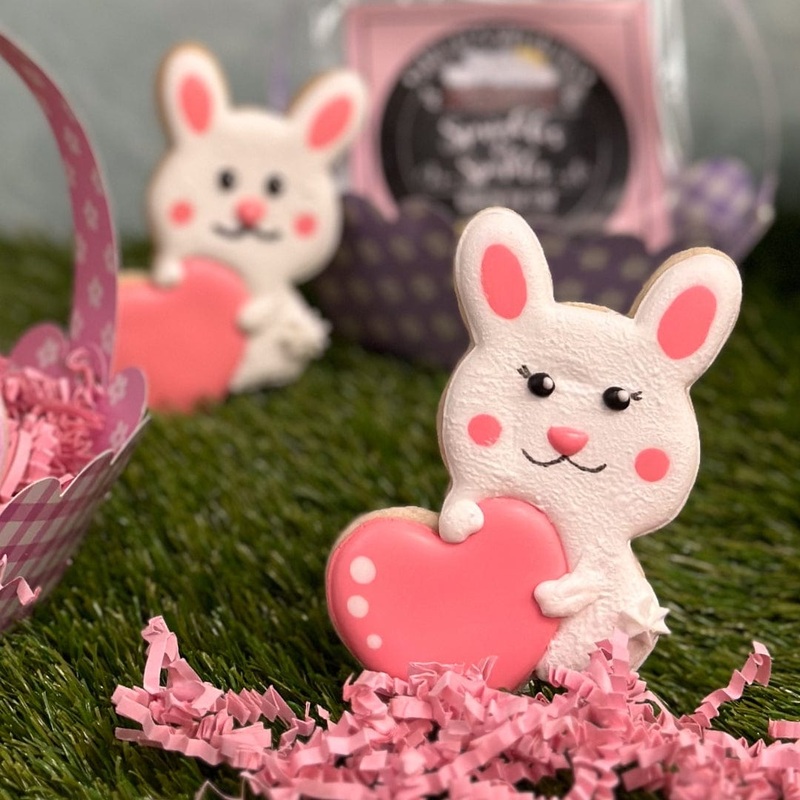 Bunny with Heart Cookie Cutter 3.5" X 4"