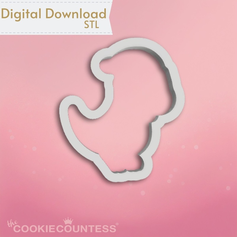 Christmas Dinosaur Cookie Cutter STL