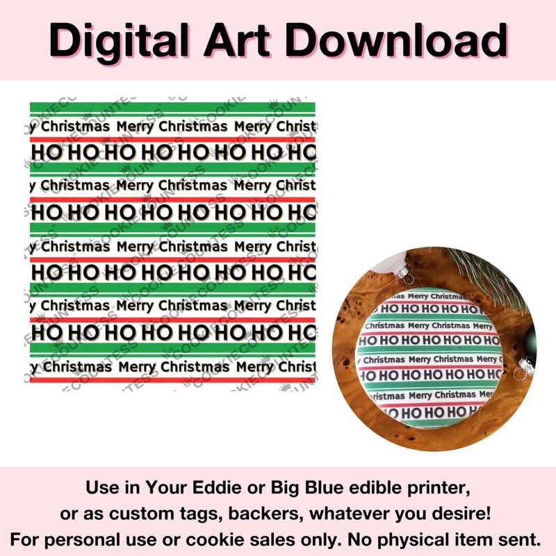 Christmas Stripes and Sayings - Digital Artwork Download
