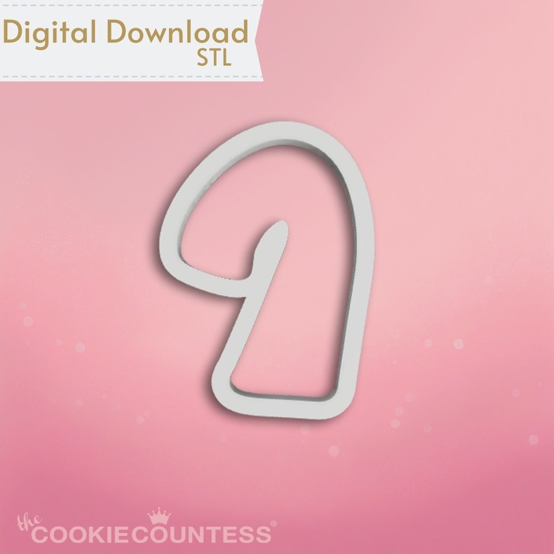 Chunky Candy Cane Cookie Cutter STL