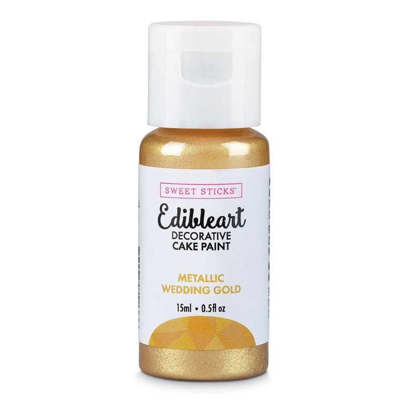 Edible Art Decorative Paint - Metallic Wedding Gold 15ml