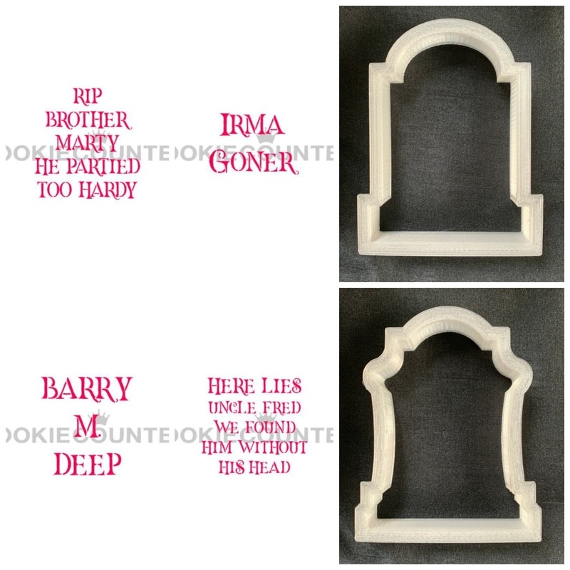 Gravestones Stencils and Cutters Bundle - 6 Piece Set