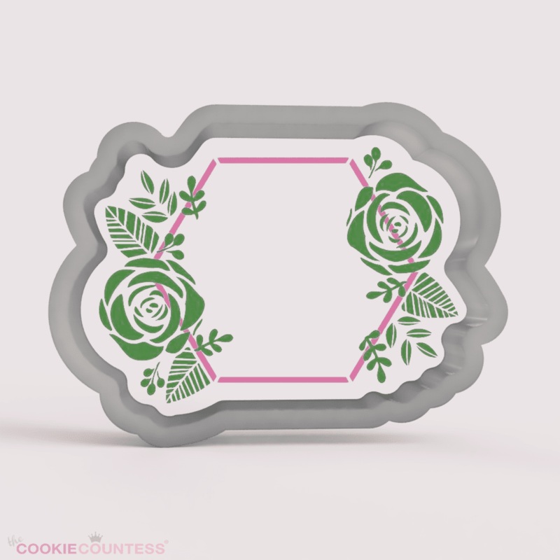 Hexagon with Flowers (Cutter only)