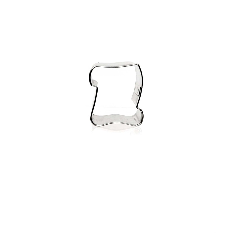 Mini Santa Naughty Nice List/Scroll 2" Cookie Cutter