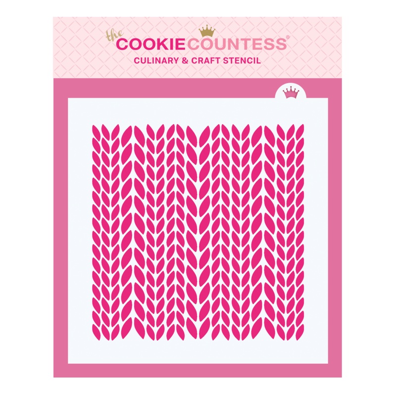 New Knit Background Pattern Stencil