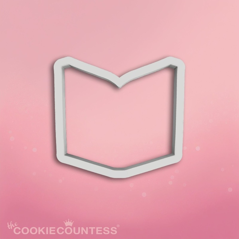 Open Book Cookie Cutter