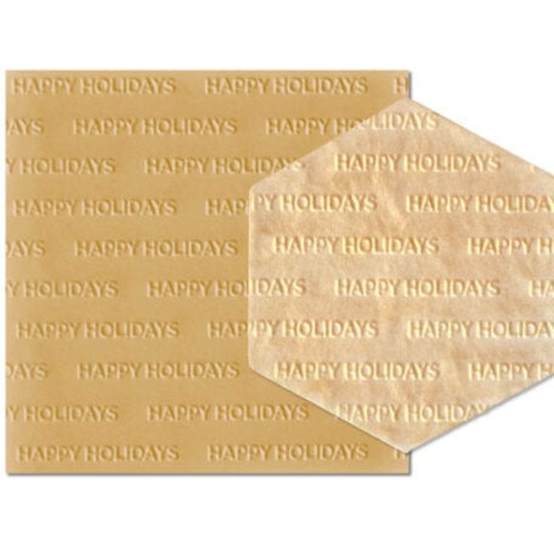 Parchment Texture Sheets - Christmas Text Happy Holidays