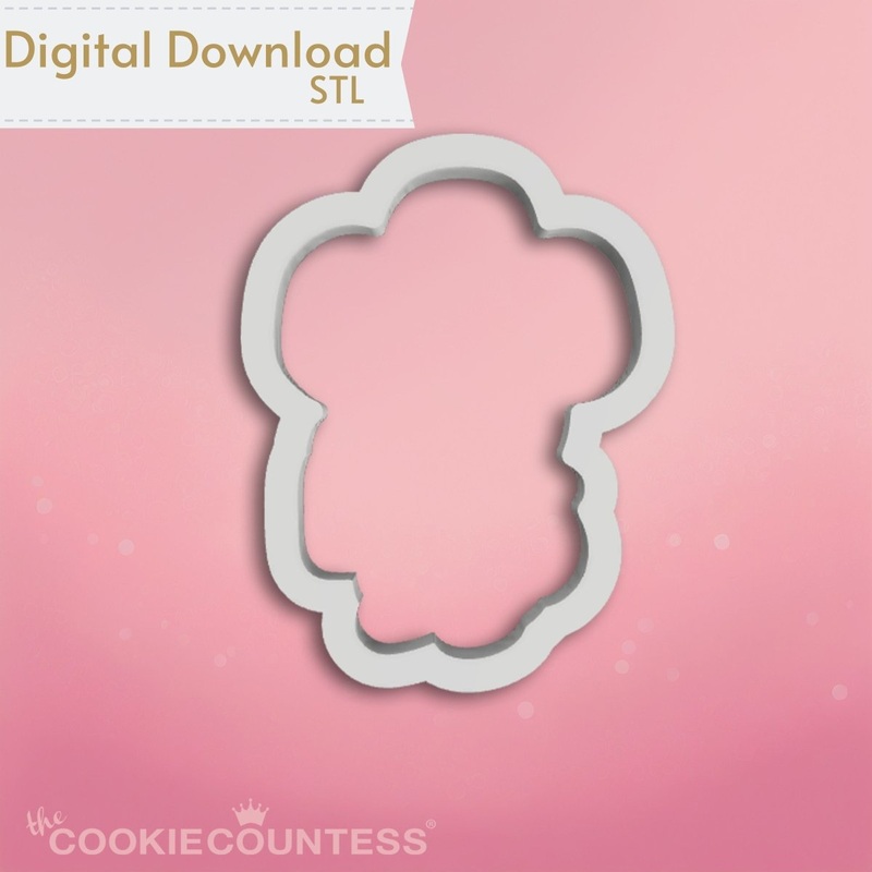 Present Mouse Cookie Cutter STL