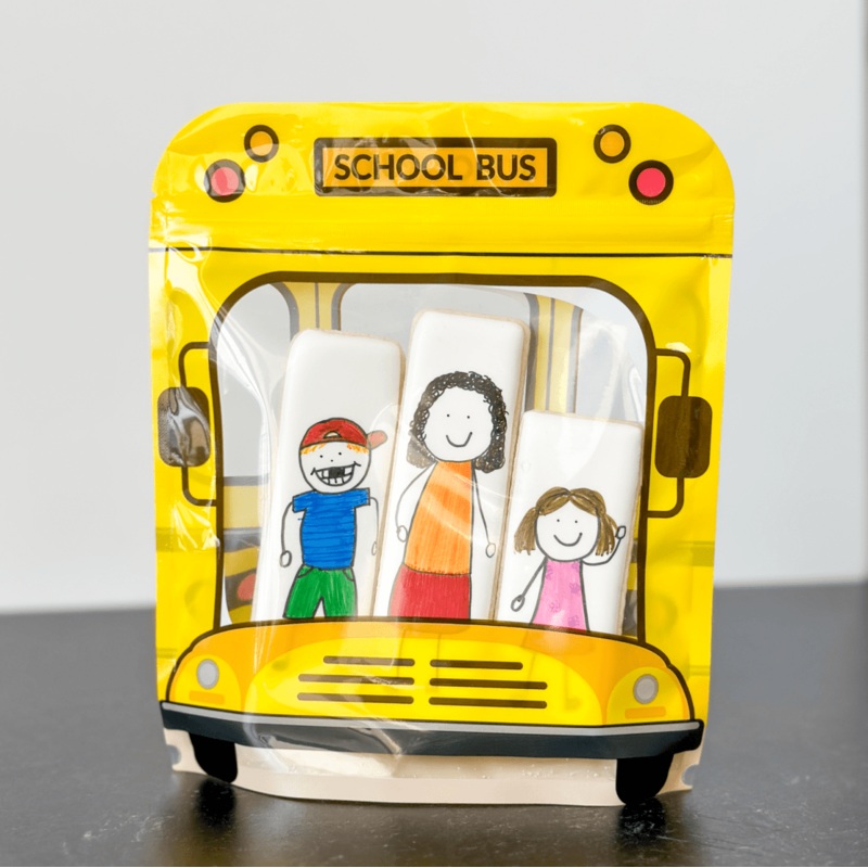 School Bus Cookie Bag