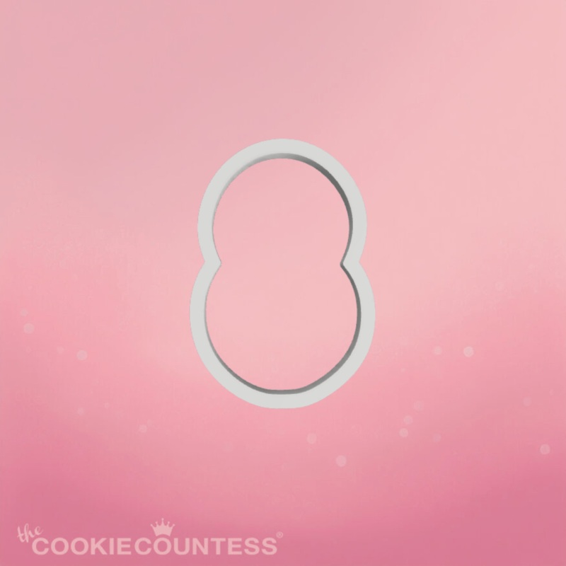 Balloon Number Eight Cookie Cutter