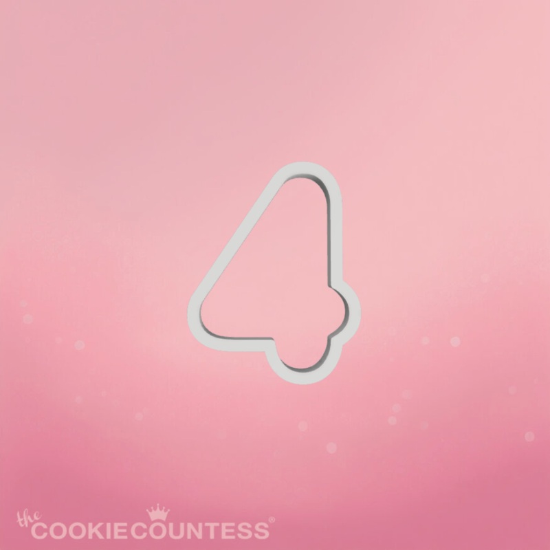 Balloon Number  Four Cookie Cutter