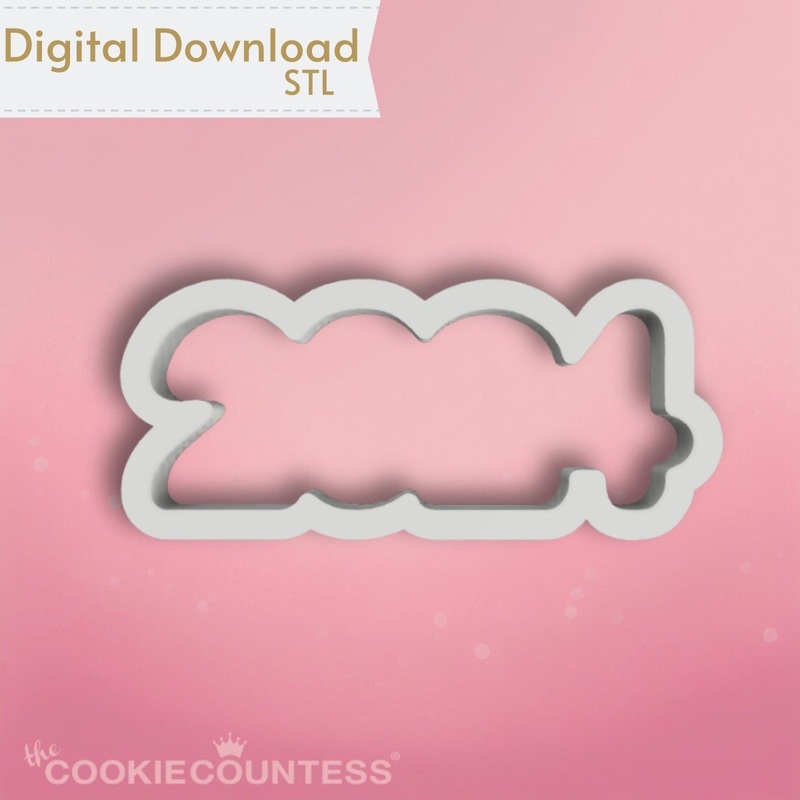 Balloon Numbers 2024 Cookie Cutter STL