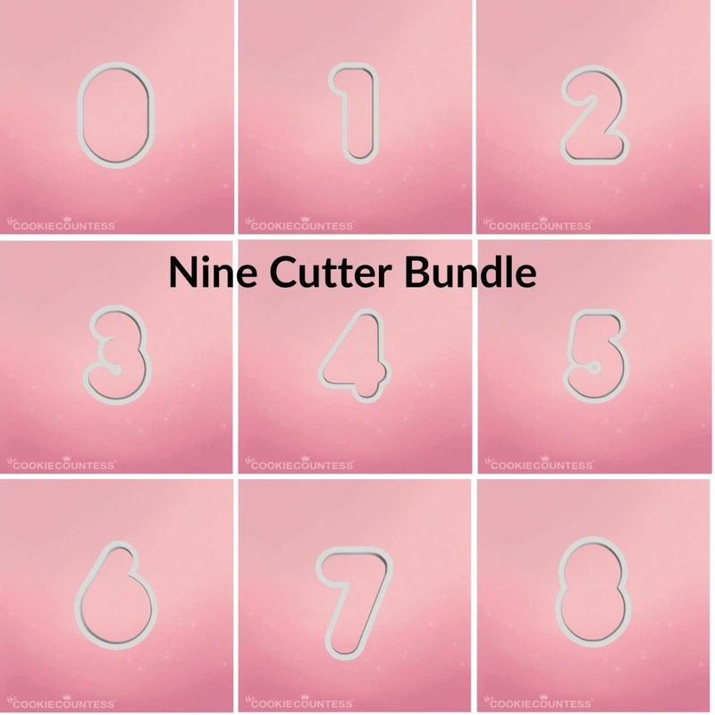 Balloon Numbers Cookie Cutter Bundle ( 9 Pc)