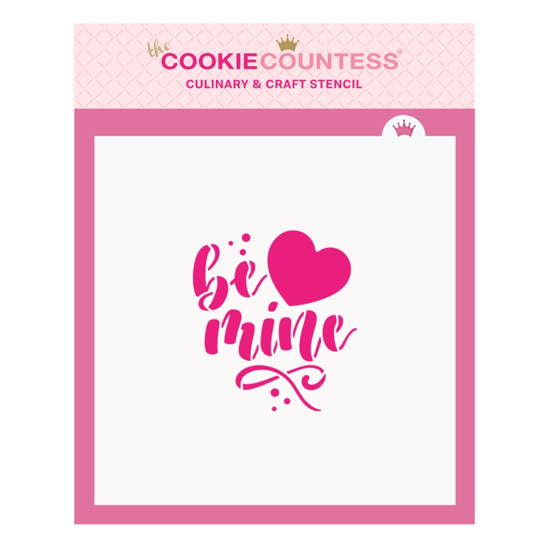 Be Mine with Heart Stencil and cutter