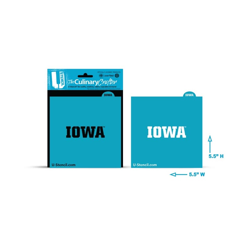 College Stencil- Iowa Wordmark