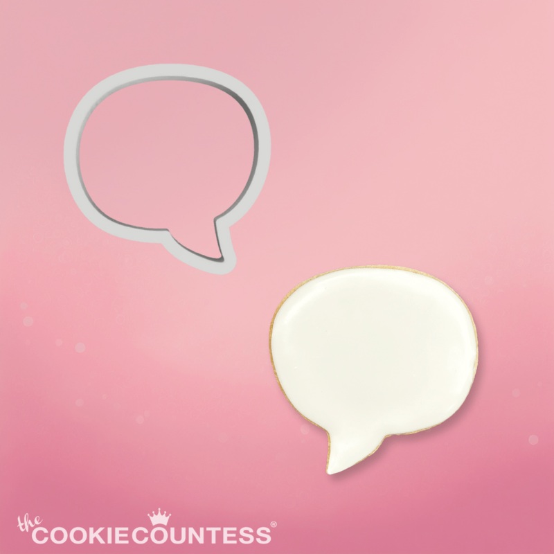 Conversation Bubble Cookie Cutter