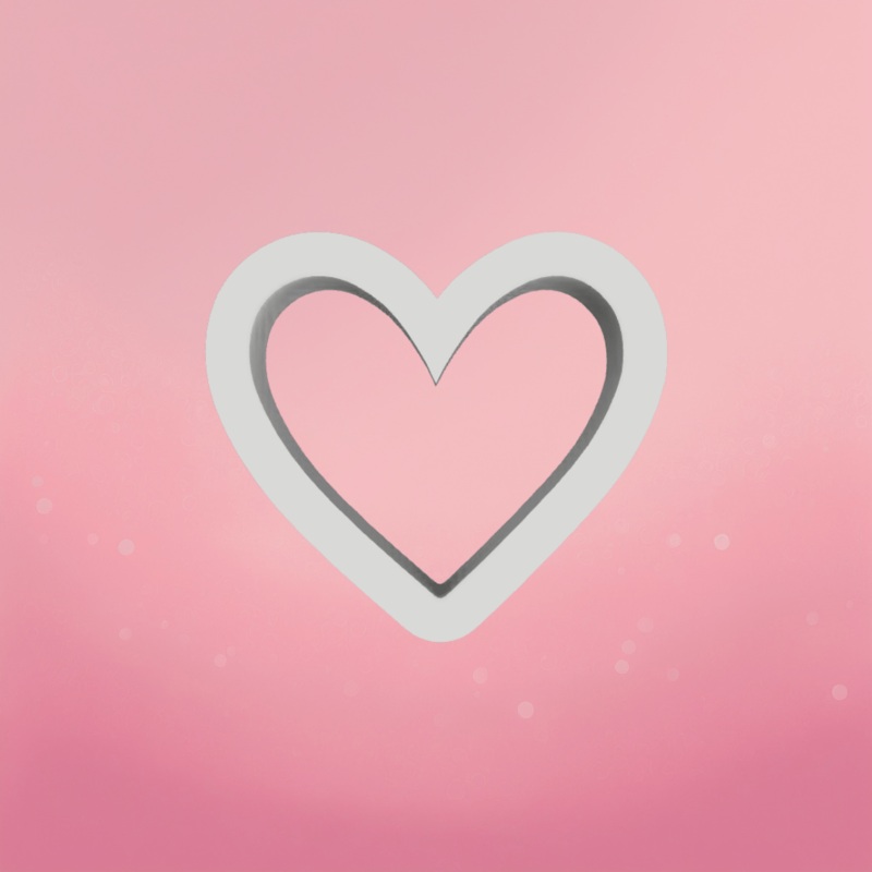 Deep V Heart Cookie Cutter