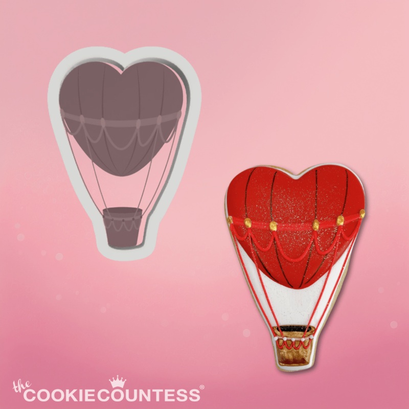 Heart Air Balloon Cookie Cutter