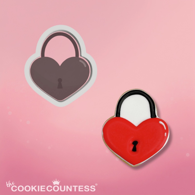 Heart Lock Cookie Cutter