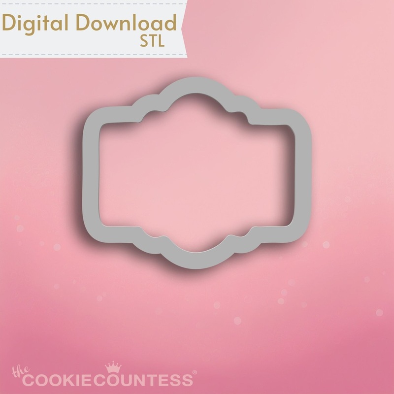 Hope Plaque Cookie Cutter STL