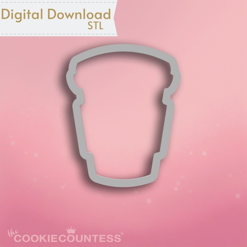 Latte Cup Cookie Cutter STL