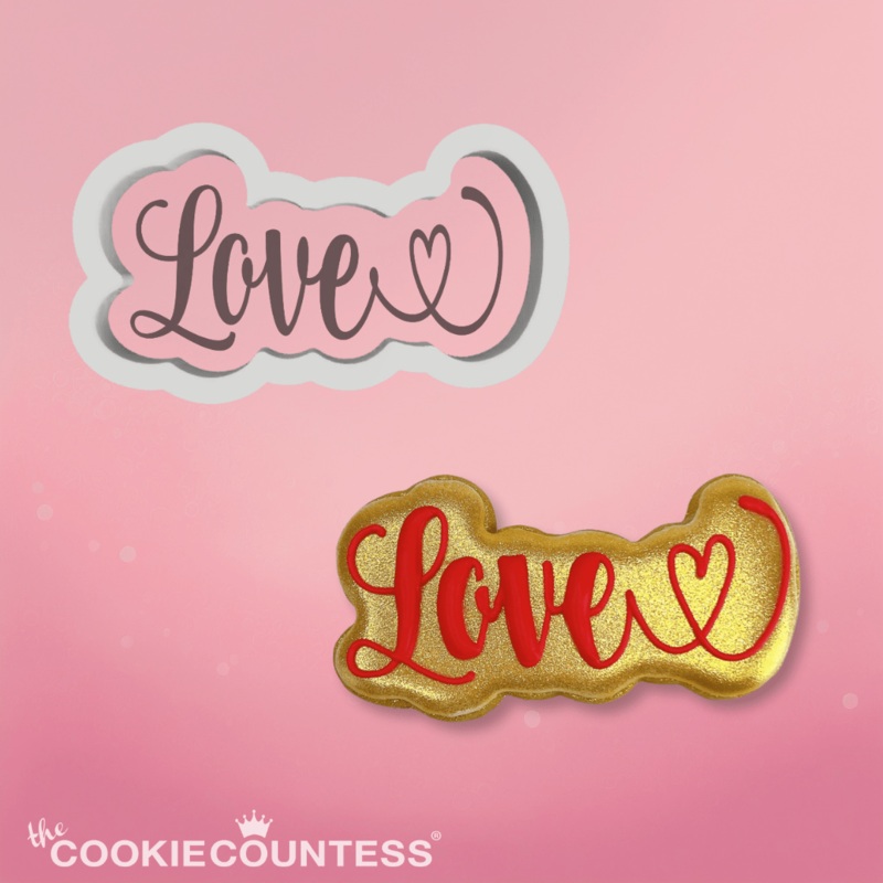 Love Script Cookie Cutter
