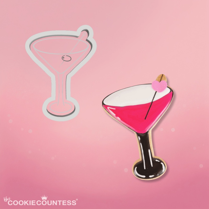 Martini Glass Cookie Cutter