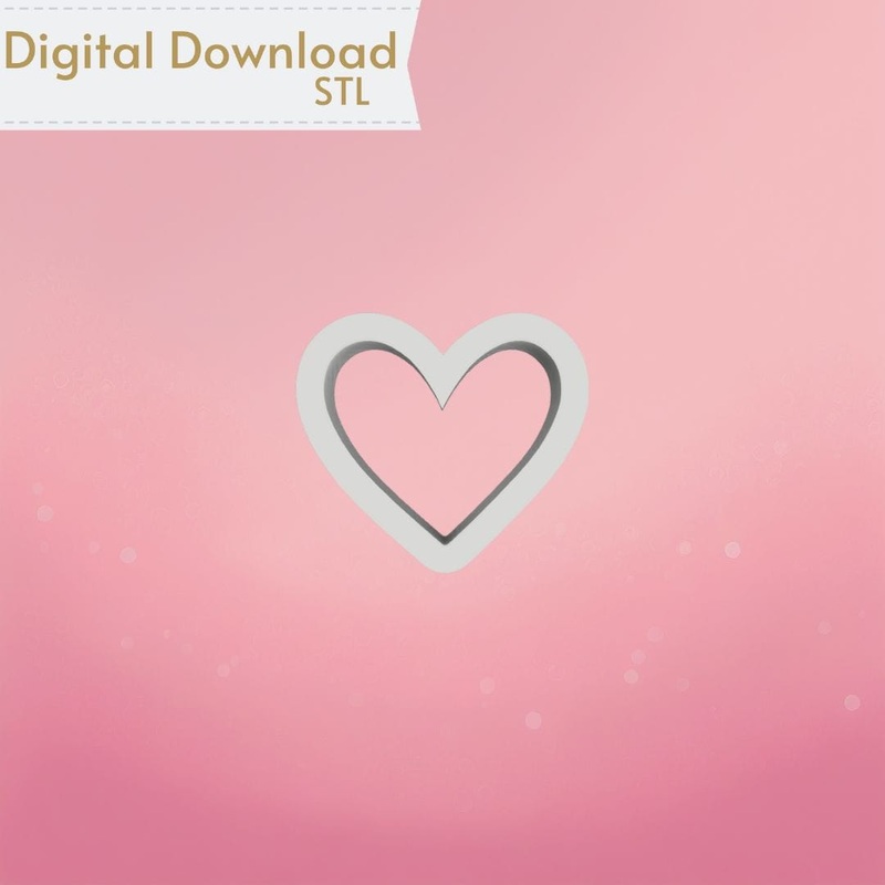 Mini Heart Cookie Cutter STL