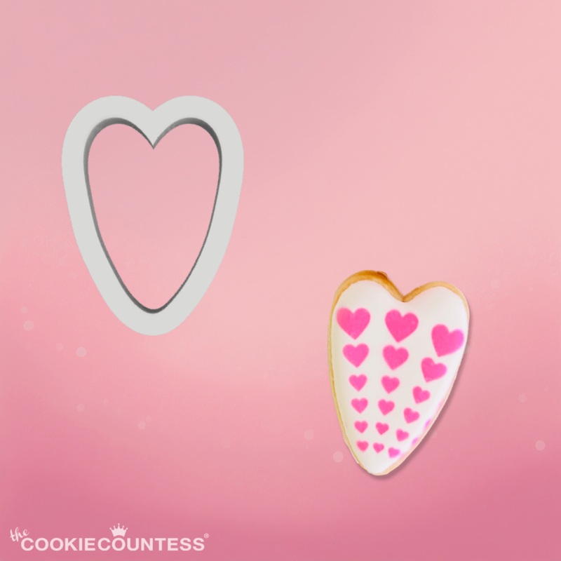 Mini Tall Heart Cookie Cutter