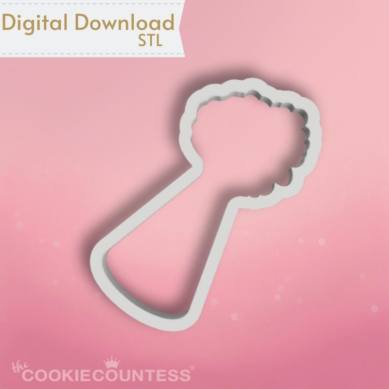 Party Hat 2 Cookie Cutter STL