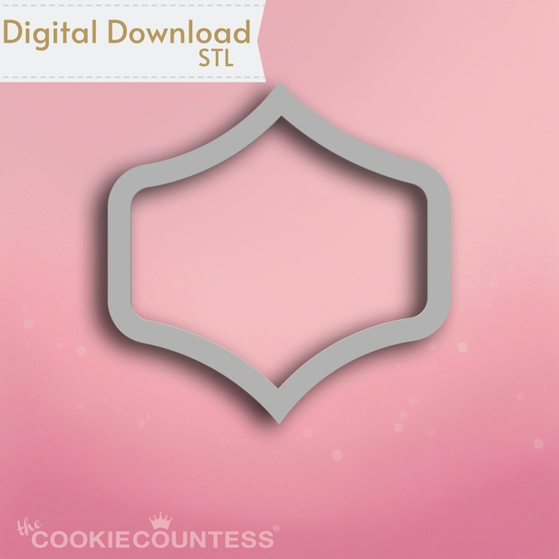 Portsmouth Plaque Cookie Cutter STL