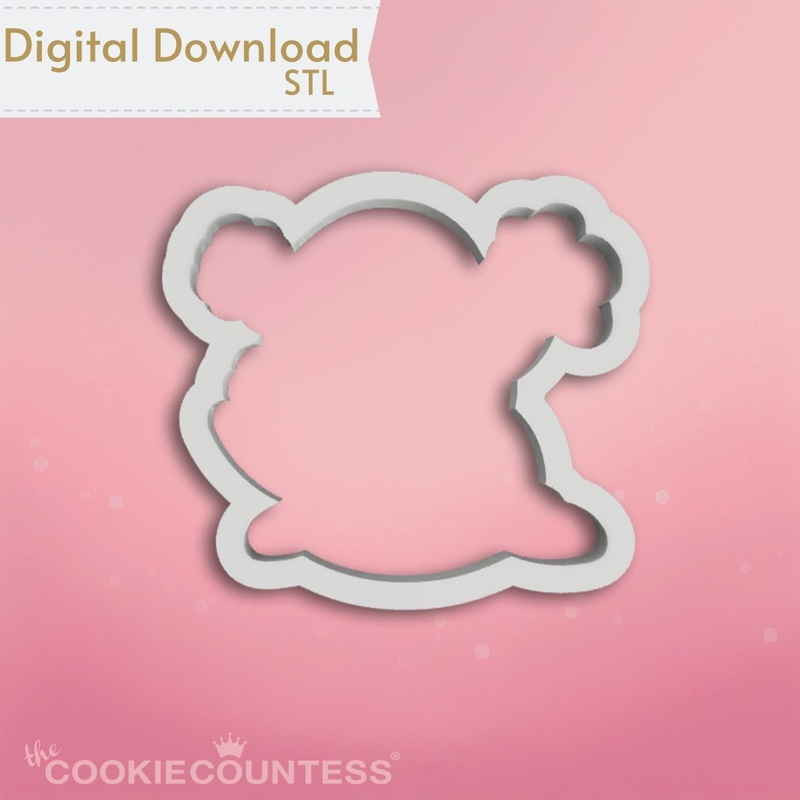 Snowman with Bird Cookie Cutter STL