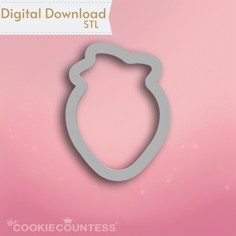 Strawberry Cookie Cutter STL