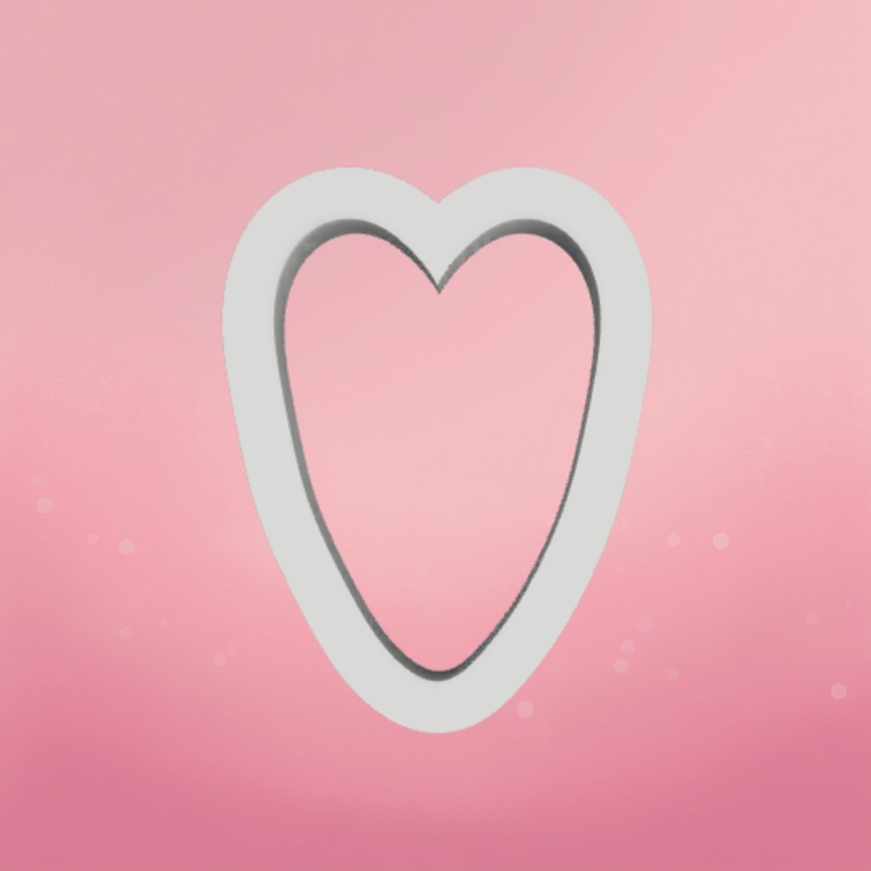 Tall Heart Cookie Cutter