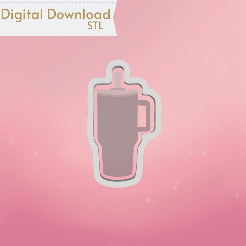 Trendy Tumbler Cookie Cutter STL