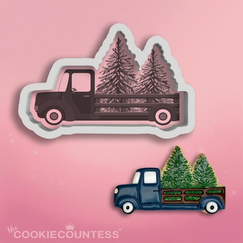 Vintage Truck with Trees