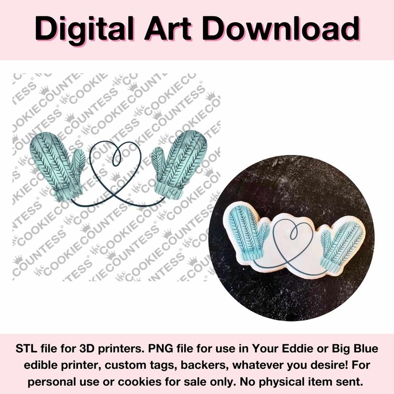 Winter Mittens - Digital Download, Cutter and/or Artwork