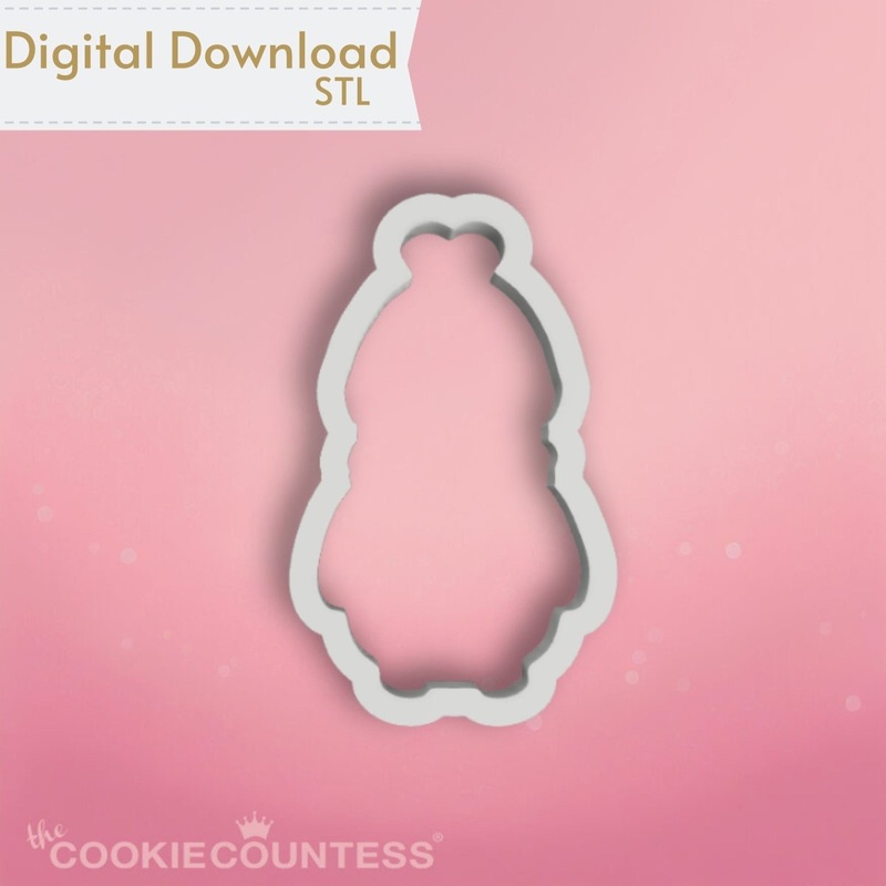 Winter Penguin Cookie Cutter STL