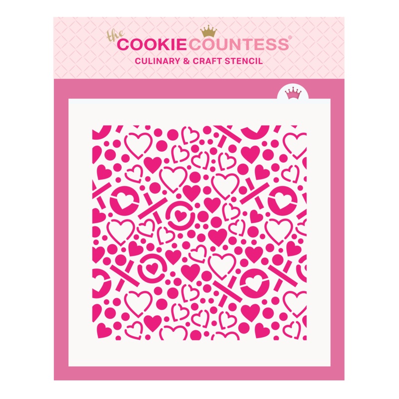 XOXO Pattern Stencil